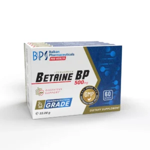 Betaine BP, 500mg, 60 caps.