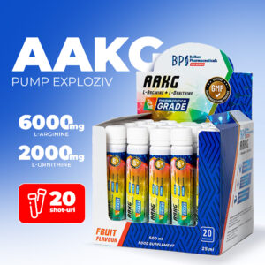 AAKG Shot (L-arginine + L-Ornithine), 20×25ml