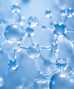 Scientific molecular structure representing hormone balance and endocrine health